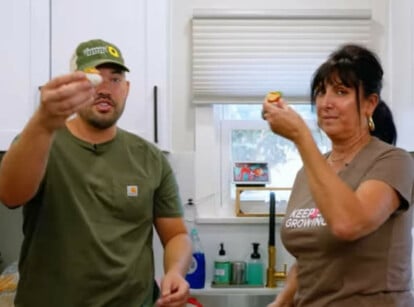 Kevin and Kris with Bloody Mary deviledeggs