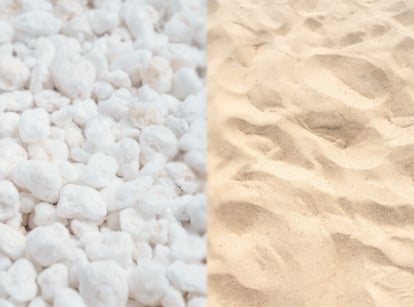 Sand vs perlite to improve soil drainage.